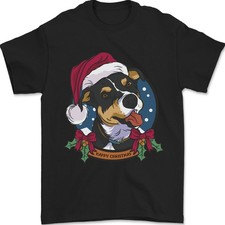 T-Shirt Pour Homme Doberman De Noël 100% Coton