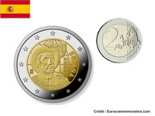 2€ Euros Commémorative Espagne 2022 Circumnavigation de la Terre