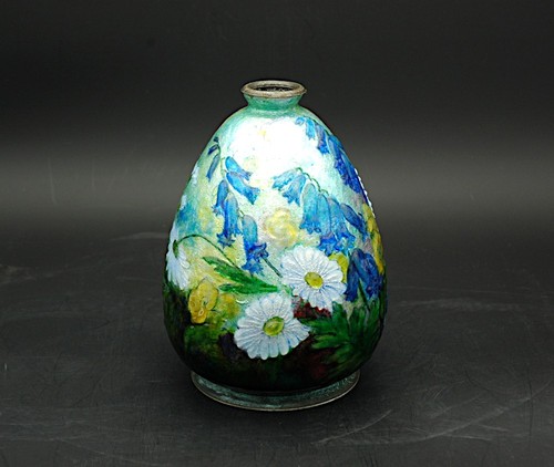 Vase piriforme émaux - vase,