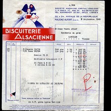 MAISONS-ALFORT (94) USINE / BISCUITS "BISCUITERIE ALSACIENNE" en 1940