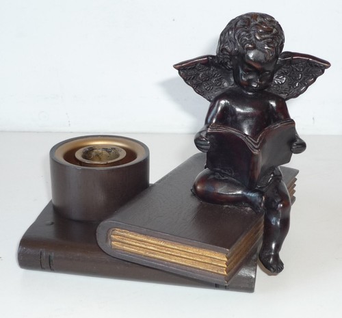 Bougeoir ange livres - bougeoir, en