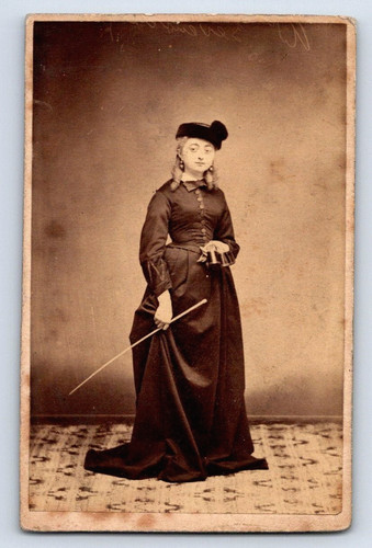 Cdv 1865 femme cavalière - femme,