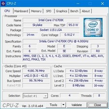 INTEL Core i7-6700K (4,00 GHz)