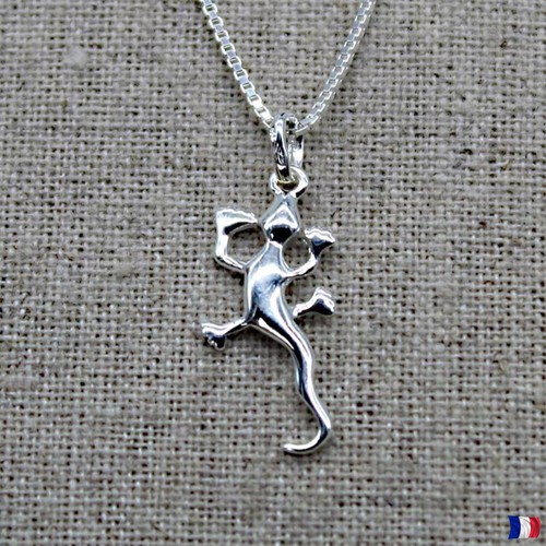 Pendentif salamandre argent - salamandre,