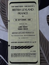 Brochure Land Rover 88 / 109 /