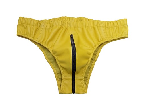 Une paire slips en cuir - de,
