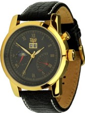 Trias Montre Centauri Automatique 35 Pierres Gangreserve-Anzeige Date Hommes