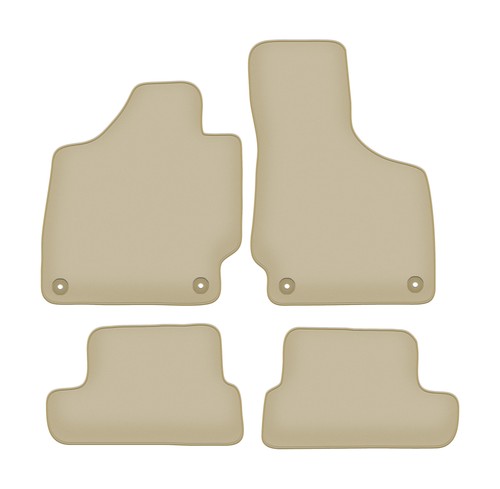 Tapis sol velours beige - tapis,