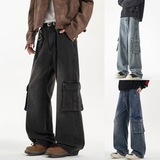 Pantalon en jean droit baggy