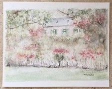 Aquarelle Originale La Maison