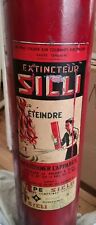 Ancien extincteur SICLI, Rouge Pompier, Années 60, Superbe.