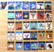 AERONAVALE FR Collection 31 Stickers métallisés 11x9cm Flottilles & Escadrilles