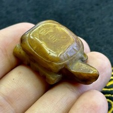 Magnifique figurine ancienne tortue de jade grecque romaine sculptée - 2000+ ans