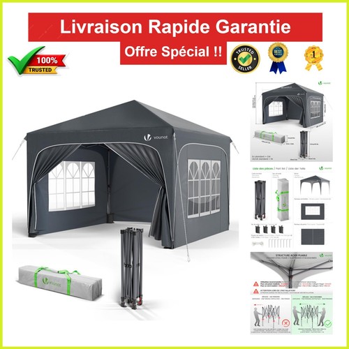 Vounot tonnelle jardin 3x3m - de,