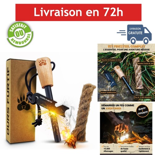Kit firesteel pierre à - à, feu