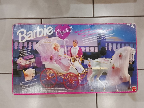 Barbie crystal mattel - barbie, carrosse