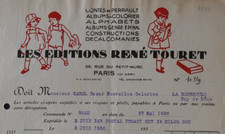 Facture 1936 PARIS Editions