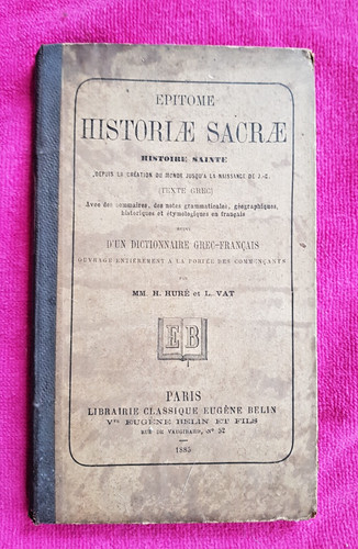 Livre ancien 1885 épitome - —,