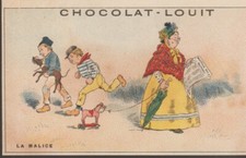 Chromo chocolat Louit. La malice