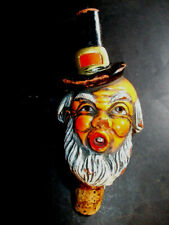 Médecin superbe bouchon bouteille 1950 tête docteur carabin médecine alcool rare