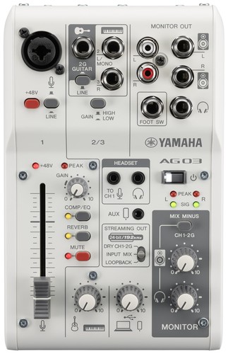 Yamaha ag03mk2 channel - ag03mk2, 3-channel