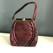 SAC A MAIN ANCIEN  EN PEAU