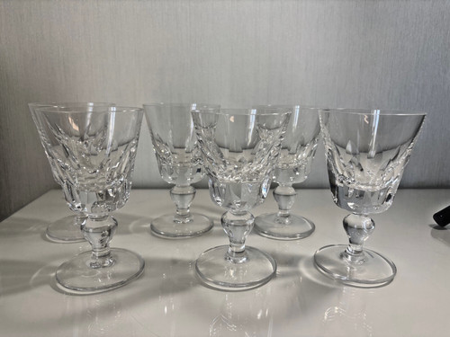 Verre vin cristal taillé - verre,