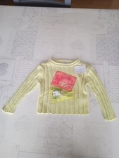 Pull vert Okaïdi 24 mois fille m. longues 100 % coton
