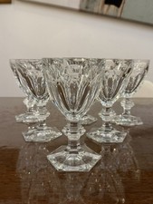BACCARAT - 6 VERRES À EAU EN CRISTAL Modèle HARCOURT  SIGNÉ