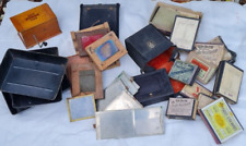 GROS LOT DE PLAQUES PHOTOS ANCIENNES ET CADRES BOIS 1900/1920 KODAK