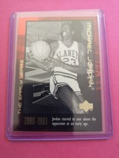 Michael Jordan Chicago Bulls Carte Basket Nba #4 The Early Years Upper Deck 1999
