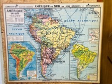 Ancienne carte scolaire : Amérique du sud  (n°20)