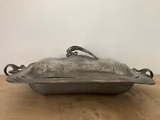 ART NOUVEAU JUGENDSTIL ELEGANTE SOUPIERE EN ETAIN JUVENTA PRIMA METAL GERMANY