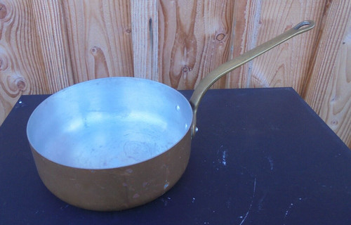 Ancienne sauteuse cuivre - sauteuse, en