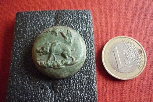 Ancien bouton metal chasse - bouton,