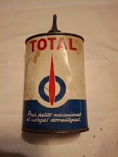 ancienne burette d’huile total ancien bidon huile déco garage loft