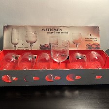 Magnifique Cristal d'Arques verres modèle Matignon 12 cl*vintage