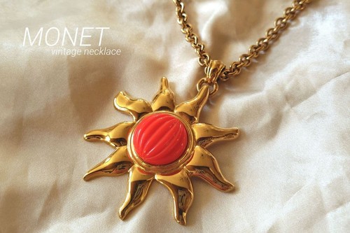 Collier monet motif soleil - collier,