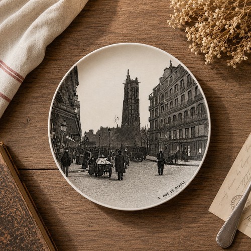 Ancienne assiette dessert - assiette,
