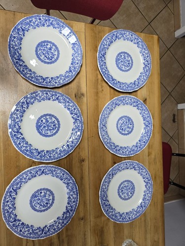 Lot assiettes plates gien - lot, 6