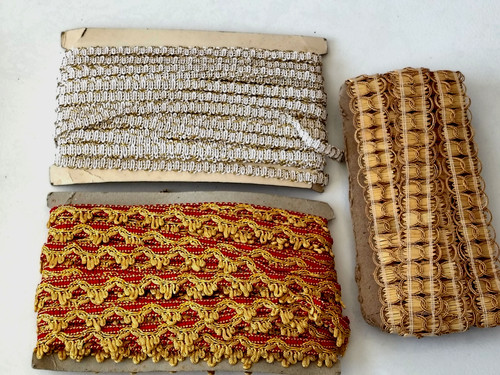 Lot galon ruban passementerie