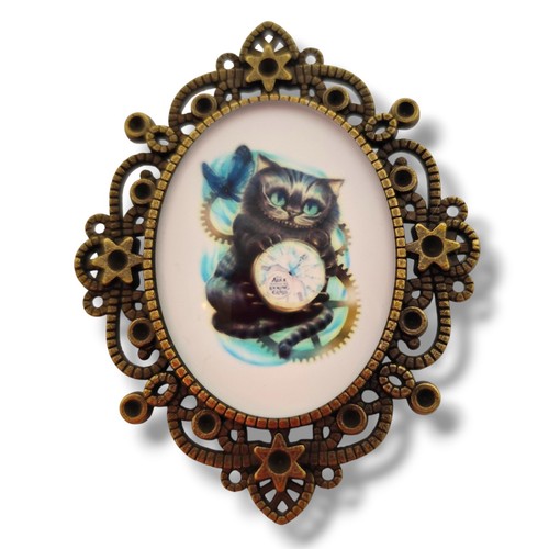 Broche chat cheshire alice - broche,
