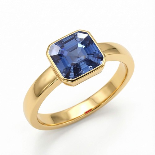 Bague solitaire 9mm asscher - solitaire,