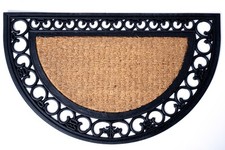 Tapis de sol caoutchouc coco relief SABINE 45x75 cm grattoir à chaussures tap...