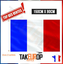 Drapeau Français 90cmx150cm ou 90x60 Nylon Drapeau France avec 2 œillets Laiton