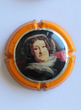 ANCIENNE PLAQUE DE MUSELET, CAPSULE DE CHAMPAGNE - VEUVE CLICQUOT PORTRAIT