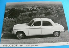 Photo presse PEUGEOT 204 berline grand luxe modèle 1969  //24