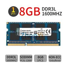 8Go 4Go DDR3L1600MHz PC3L-12800S 204pin sodimm Laptop Mémoire RAM Kingston FR