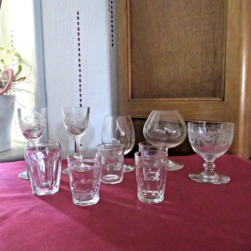 Lot verres à liqueur - 10,