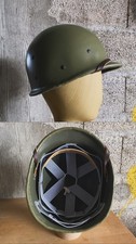 US USMC WW2 Hawley Helmet Fibre Liner Resin Reproduction Grey Rayonne Webbing